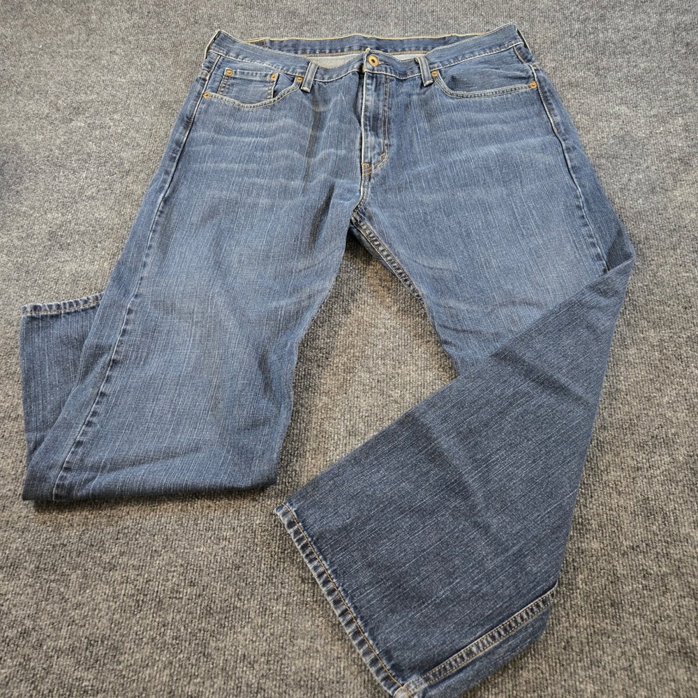 Levis 569 Loose Straight Jeans Mens 38x30 Med Wash Blue Denim Baggy Skatercore